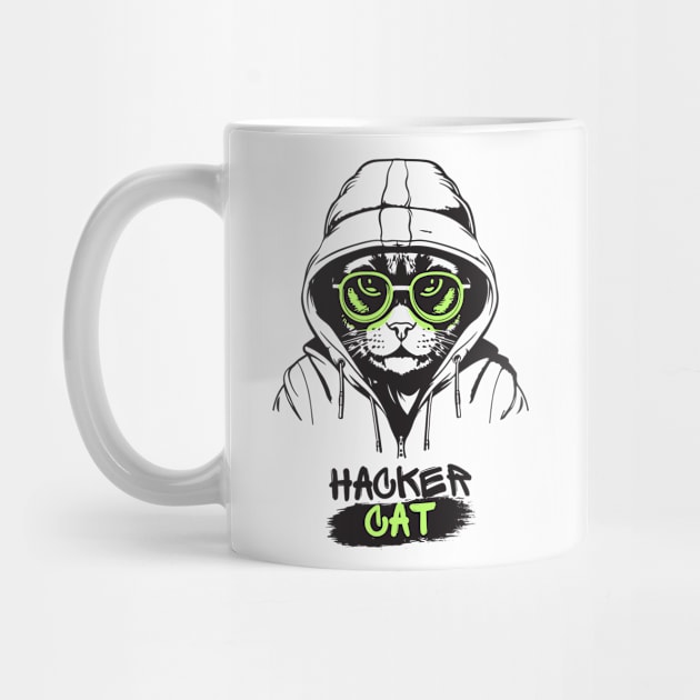 Hacker Cat by Simple Ever